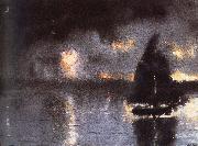 Winslow Homer Higurashi in sailing oil painting artist